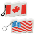 Foam Floating Key Tag - Flag